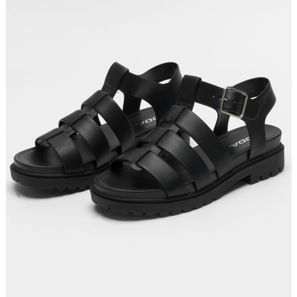 SODA Caged Ankle Strap Womens Sandals